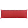 Coussins de canapé 2 pcs Rouge 120 x 40 cm tissu 519203519203