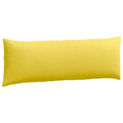 Coussins de canapé 2 pcs Jaune clair 120 x 40 cm tissu 519207519207