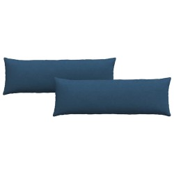 Coussins de canapé 2 pcs Bleu 120 x 40 cm tissu 519208519208