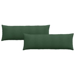 Coussins de canapé 2 pcs Vert foncé 120 x 40 cm 519209519209