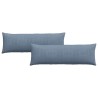 Coussins de canapé 2 pcs Bleu 120 x 40 cm 519210519210