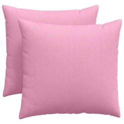 Coussins de canapé 2 pcs Rose 50 x 50 cm tissu 519211519211