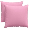 Coussins de canapé 2 pcs Rose 50 x 50 cm tissu 519211519211