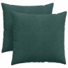 Coussins de canapé 2 pcs Vert foncé 45 x 45 cm 519215519215
