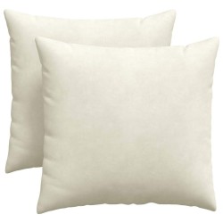 Coussins de canapé 2 pcs Crème 45 x 45 cm 519218519218