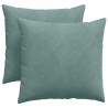 Coussins de canapé 2 pcs Vert Mer 45 x 45 cm 519219519219