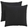 Coussins de canapé 2 pcs Noir 45 x 45 cm 519222519222