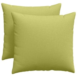 Coussins de canapé 2 pcs Vert clair 50 x 50 cm tissu 519224519224