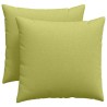 Coussins de canapé 2 pcs Vert clair 50 x 50 cm tissu 519224519224