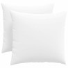 Coussins de canapé 2 pcs Blanc 50 x 50 cm tissu 519227519227