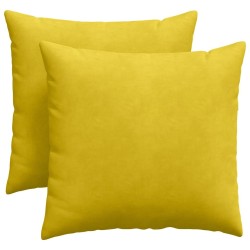 Coussins de canapé 2 pcs Jaune 45 x 45 cm 519228519228