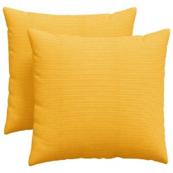Coussins de canapé 2 pcs Jaune clair 45 x 45 cm 519229519229