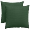 Coussins de canapé 2 pcs Vert foncé 45 x 45 cm 519230519230