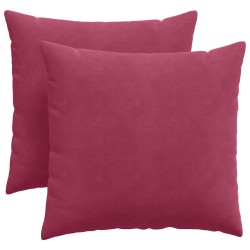 Coussins de canapé 2 pcs Bordeaux 45 x 45 cm 519231519231