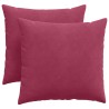 Coussins de canapé 2 pcs Bordeaux 45 x 45 cm 519231519231