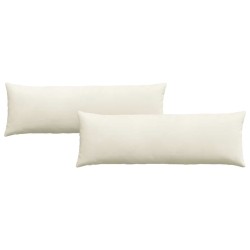 Coussins de canapé 2 pcs Crème 120 x 40 cm 519236519236
