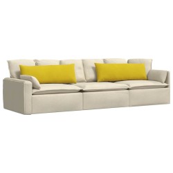 Coussins de canapé 2 pcs Jaune 120 x 40 cm 519238519238