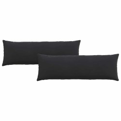 Coussins de canapé 2 pcs Noir 120 x 40 cm 519239519239