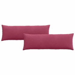 Coussins de canapé 2 pcs Bordeaux 120 x 40 cm 519240519240