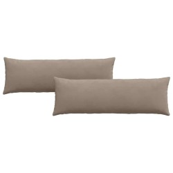 Coussins de canapé 2 pcs Taupe 120 x 40 cm tissu 519242519242