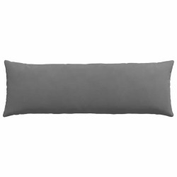 Coussins de canapé 2 pcs Gris foncé 120 x 40 cm tissu 519243519243