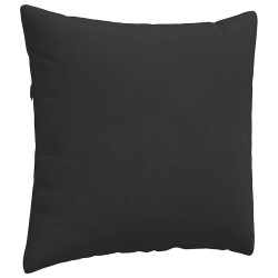 Coussins de canapé 2 pcs Noir 45 x 45 cm tissu 519247519247