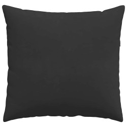 Coussins de canapé 2 pcs Noir 45 x 45 cm tissu 519247519247