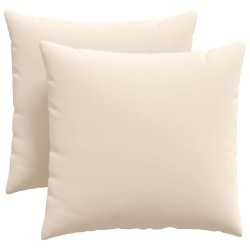 Coussins de canapé 2 pcs Beige 45 x 45 cm tissu 519249519249