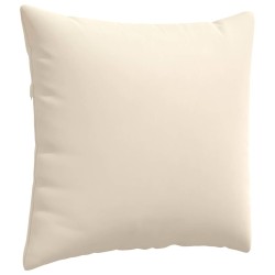Coussins de canapé 2 pcs Beige 45 x 45 cm tissu 519249519249