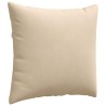 Coussins de canapé 2 pcs Crème 45 x 45 cm tissu 519250519250