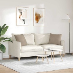 Coussins de canapé 2 pcs Taupe 45 x 45 cm tissu 519254519254