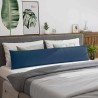 Coussins de canapé 2 pcs Bleu 200 x 40 cm tissu 519256519256