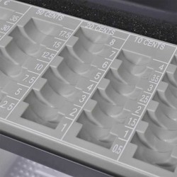 Coffre à cash avec verrouillage Gris foncé 30 x 24 x 9 cm Acier 519262519262