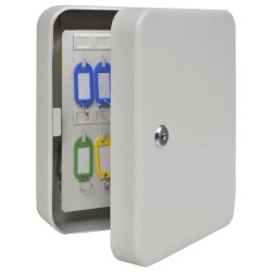 Boîte à clés avec verrouillage Ivoire 20 x 7,5 x 25 cm Acier 519264519264