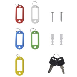 Boîte à clés avec verrouillage Ivoire 20 x 7,5 x 25 cm Acier 519264519264