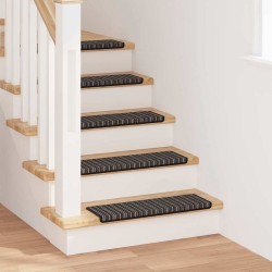 Tapis d'escalier auto-adhésifs 15 pcs Anthracite 65 x 21 x 4 cm 519265519265