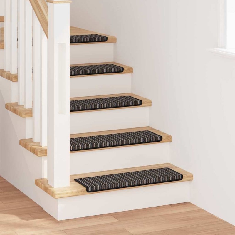 Tapis d'escalier auto-adhésifs 15 pcs Anthracite 65 x 21 x 4 cm 519265519265