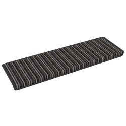 Tapis d'escalier auto-adhésifs 15 pcs Anthracite 65 x 21 x 4 cm 519265519265