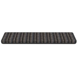 Tapis d'escalier auto-adhésifs 15 pcs Anthracite 65 x 21 x 4 cm 519265519265