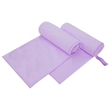 Serviettes de sport 2 pcs Violet 200 x 100 cm 519279519279