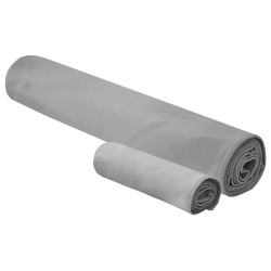 Set de serviettes de sport 2 pcs Gris foncé tissu 519283519283