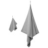Set de serviettes de sport 2 pcs Gris foncé tissu 519283519283