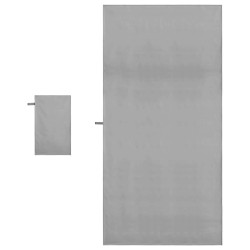 Set de serviettes de sport 2 pcs Gris foncé tissu 519283519283