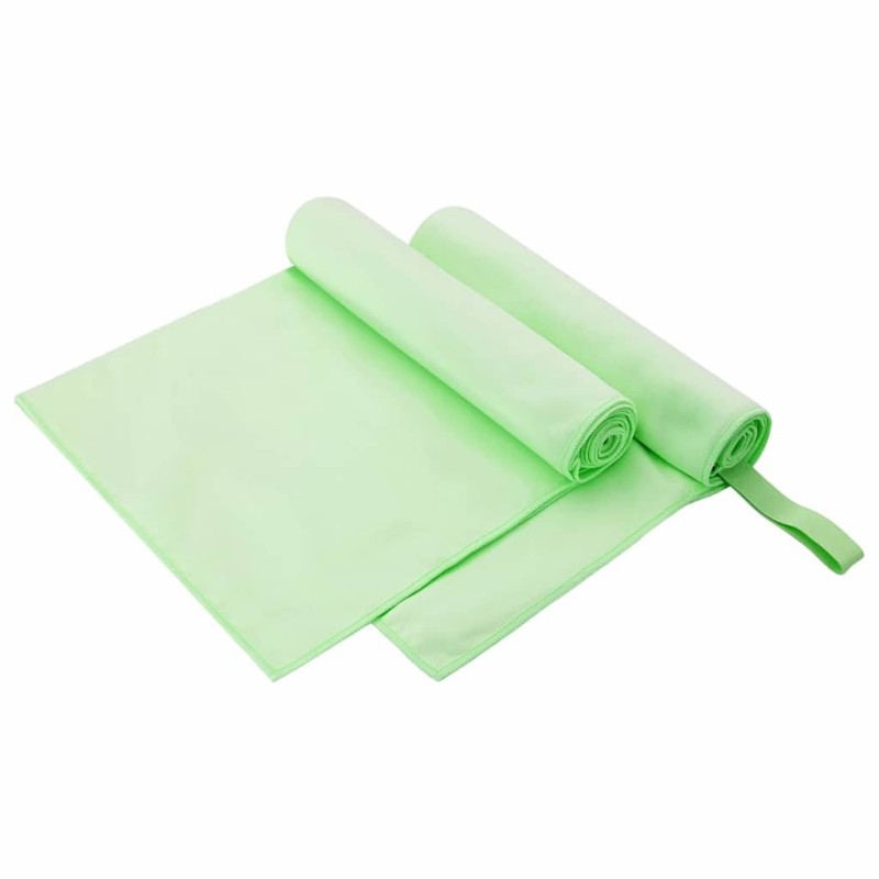 Serviettes de sport 2 pcs Vert 100 x 50 cm 519293519293