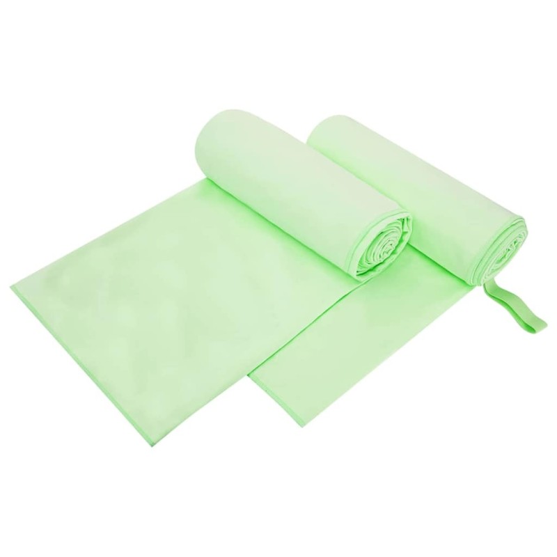 Serviettes de sport 2 pcs Vert 200 x 100 cm 519294519294