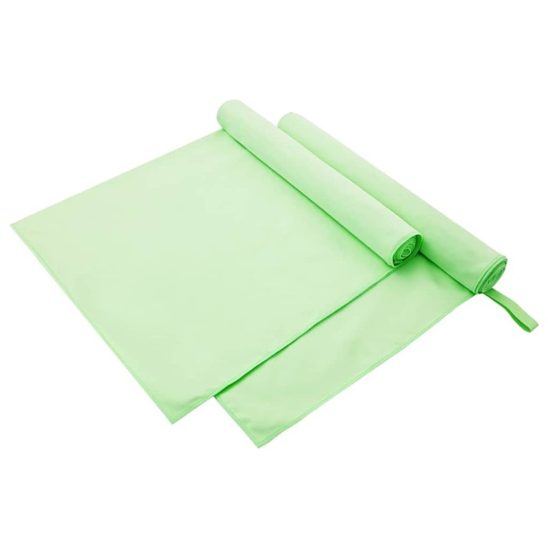 Serviettes de sport 2 pcs Vert 180 x 90 cm 519295519295