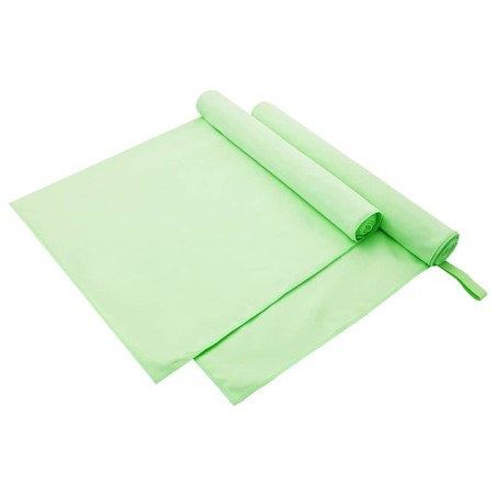 Serviettes de sport 2 pcs Vert 180 x 90 cm 519295519295