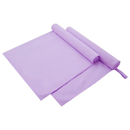 Serviettes de sport 2 pcs Violet 180 x 90 cm 519299519299