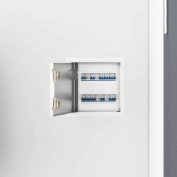 Panneau d'Accès 2 pcs Blanc 23 x 23 x 3 cm Acier 519310519310