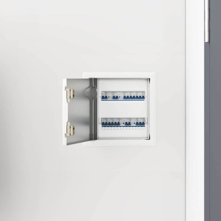 Panneau d'Accès 2 pcs Blanc 23 x 23 x 3 cm Acier 519310519310